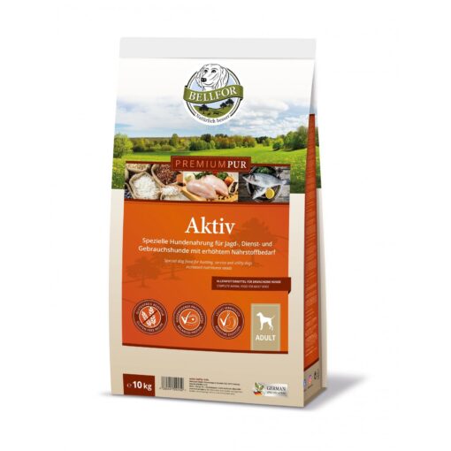 Bellfor Pur Aktiv 10kg sans gluten a.poulet 10kg