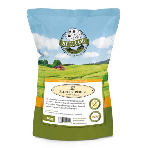 Bellfor Snacks Truthahn Fleischstreifen 100g