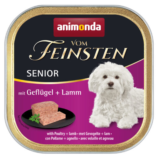 Animonda, chien, Vom Feinsten Senior avec volaille + agneau 150g / VE 22