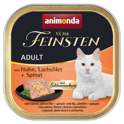 Animonda, Chat, Vom Feinsten a.poulet,saumon+épinard 100g / VE 32 m. Schlemmerkern