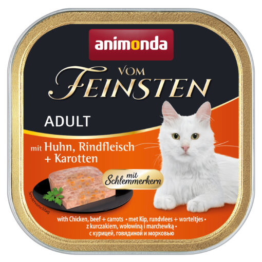 Animonda, Chat, Vom Feinsten a.poulet,boeuf,carot. 100g / VE 32 m. Schlemmerkern