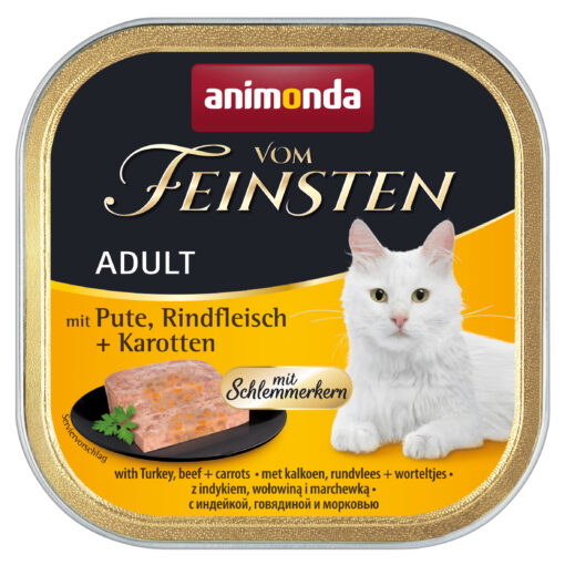 Animonda, Katze, Vom Feinsten m. Pute, Rindfleisch+Karott. 100g / VE 32 m. Schlemmerkern
