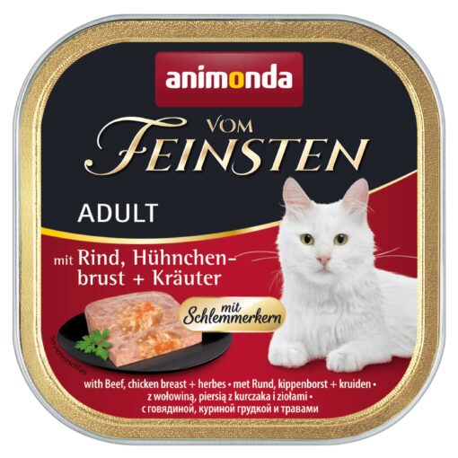 Animonda, Chat, Vom Feinsten a.boeuf,poulet+herbes 100g / VE 32 m. Schlemmerkern