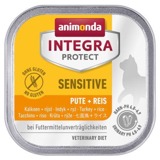 Animonda Integra Katze Sensitive m. Pute+Reis 100g / VE 16
