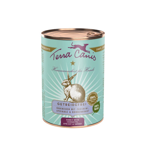 Getreidefrei, Kaninchen m.Zucchini, Aprikose&Borretsch 400g
