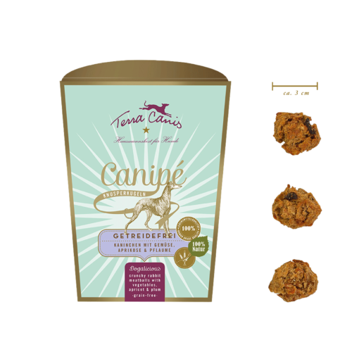 Canipé getreidefrei, Kaninchen m.Gemüse,Aprikose&Pflaume 200g