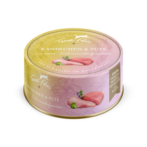 Katze getreidefrei Kaninchen+Pute 80g
