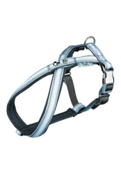 Softline harnais Dog Prince, S-M: 40-66cm/20mm, gris/blanc