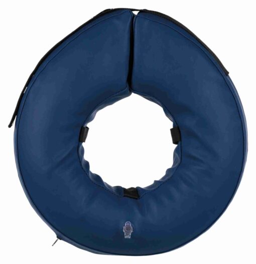 Collier de protection, gonflable, S-M, bleu S-M