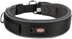 Alternative view of Premium collier, extra large, S-M: 33-42cm/35 mm, noir/gris
