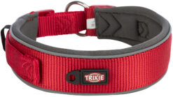 Alternative view of Premium collier, extra large, S-M: 33-42cm/35 mm, rouge/gris