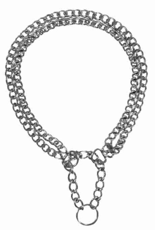 Collier semi-étrangl.double rang, 35cm 2mm, 35cm