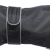 "TCoat Orleans" manteau p. chien noir, réfl.