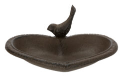 Vogeltränke, Gusseisen, braun