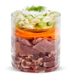 Alternative view of Schonkost, Huhn m. Karotte, Fenchel, Hüttenkäse&Kamille