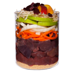 Alternative view of Classic Pferd mit Amaranth, Pfirsich und Roter Beete