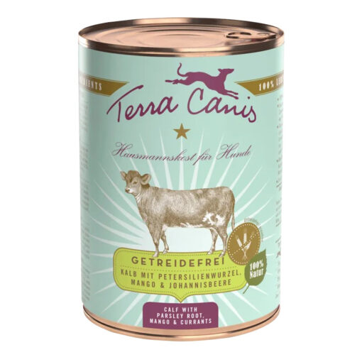 Veau sans céréales a. racines de persil, mangue & groseille 400g