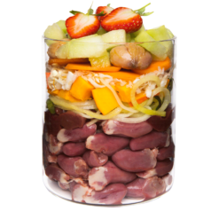 Alternative view of Getreidefrei, Ente mit Kürbis, Erdbeeren & Holunder