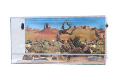 Terrarium mit Schiebetür 200x80x100cm a. porte coulissante