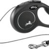 flexi New CLASSIC, laisse corde, XS: 3m, noir