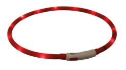 Alternative view of Flash Leuchtring USB, Silikon, XS-XL: 70 cm/ø 10 mm, rot