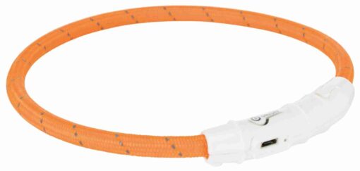 Flash Leuchtring USB, orange L-XL: 65cm/ø 7mm
