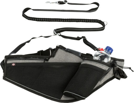 Ceinture jogging avec laisse, sang.: 70-130cm/23cm, laisse :