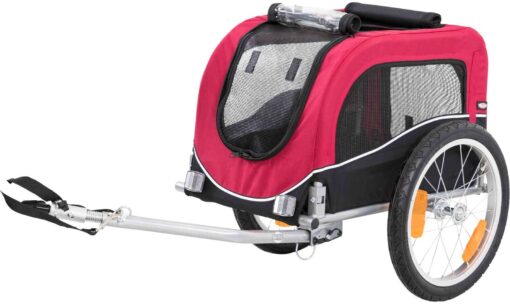 Roulotte de vélo, noir/rouge S: 53×60×60/117cm