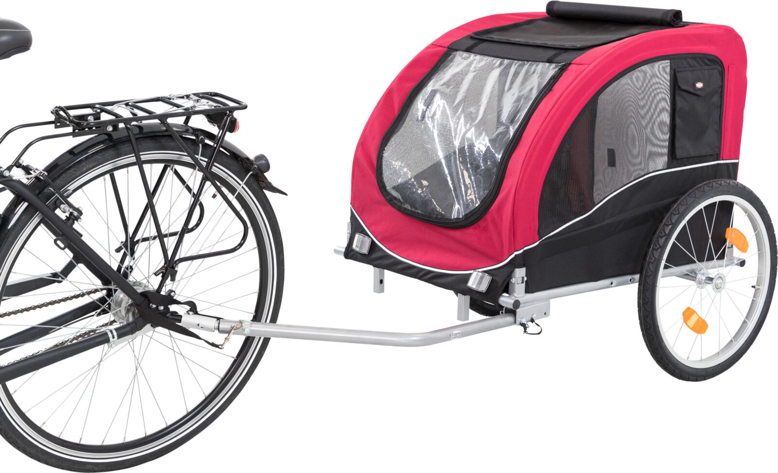 Roulotte de vélo, noir/rouge L: 75×86×80/145 cm Roulotte de vélo, noir/rouge L: 75×86×80/145 cm