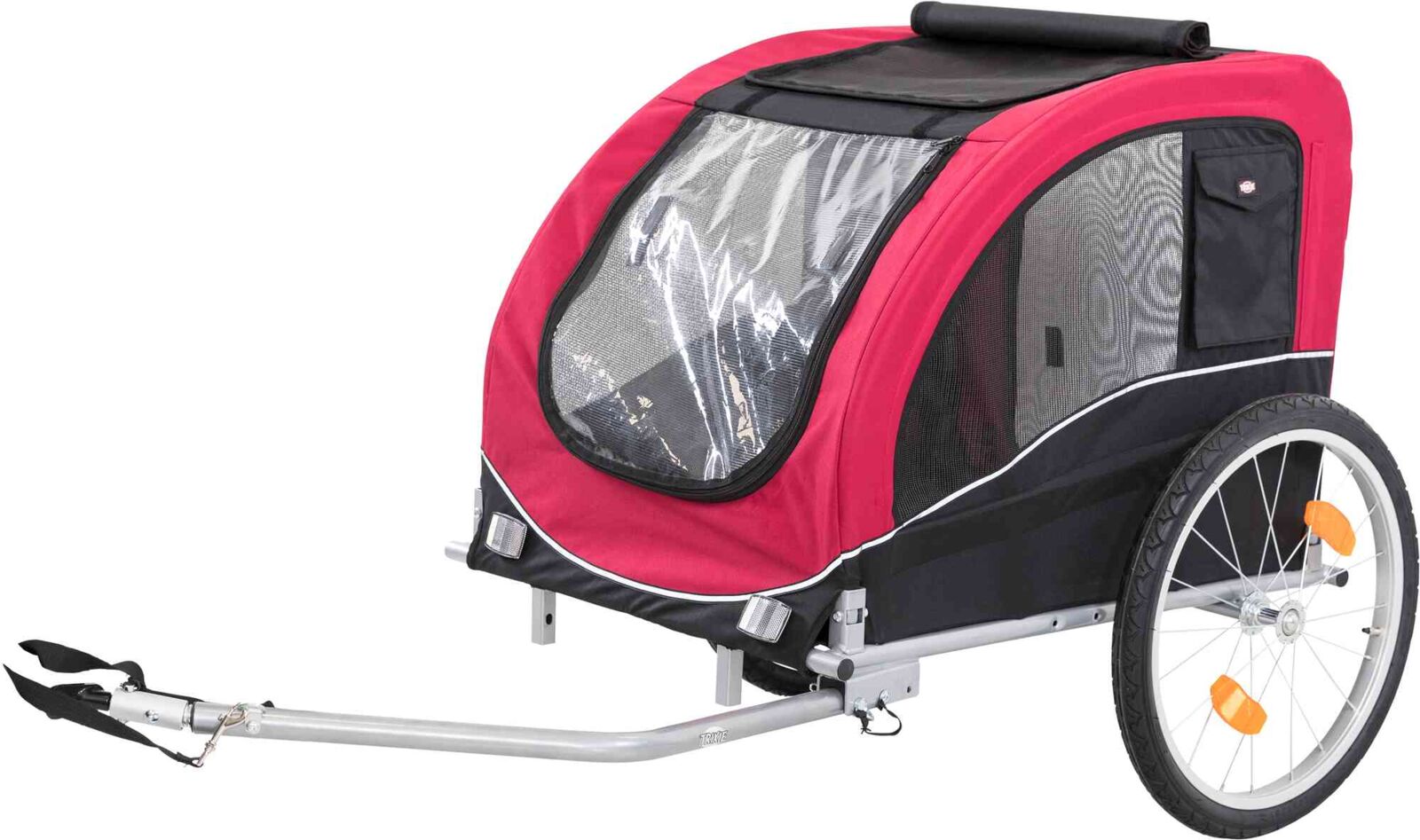Roulotte de vélo, noir/rouge L: 75×86×80/145 cm Roulotte de vélo, noir/rouge L: 75×86×80/145 cm