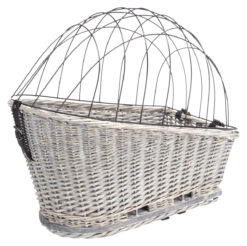 Alternative view of Fahrradkorb m. Gitter f. Gepäckträger,Weide/Metall, 35×49×55