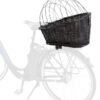 Fahrradkorb mit Gitter, für Gepäckträger, schwarz