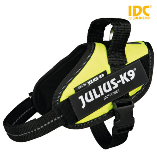Julius-K9 IDC Geschirr, neongelb Mini-Mini/S: 40-53cm