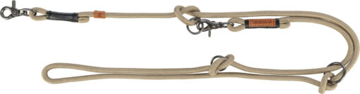 BE NORDIC laisse réglable, S-M: 2,00 m/ø 8 mm, sable/noir S-M: 2,00 m/ø 8 mm