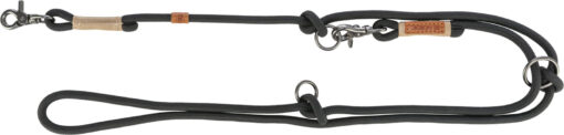 BE NORDIC V-Leine, schwarz/sand S-M: 2,00 m/ø 8 mm