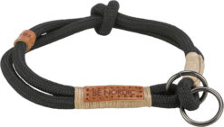 Alternative view of BE NORDIC collier semi-étrangleur, S-M: 40cm/ø 8 mm, noir/sa