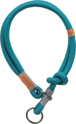 Alternative view of BE NORDIC collier semi-étrangleur, M: 45cm/ø 8mm, pétrole/pé