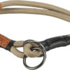 BE NORDIC collier semi-étrangleur, S: 35cm/ø 6 mm, sable/noi