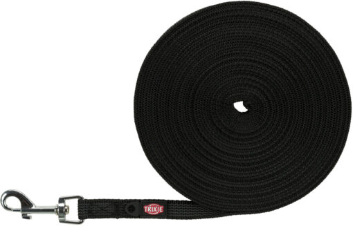 Schleppleine, gummiert, schwarz S-M: 10 m/15mm