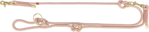Soft Rope laisse réglable, rouge/crème M-L: 2,00 m/ø 10 mm