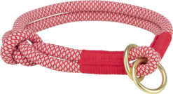 Soft Rope collier semi-étrangleur,  rouge/crème