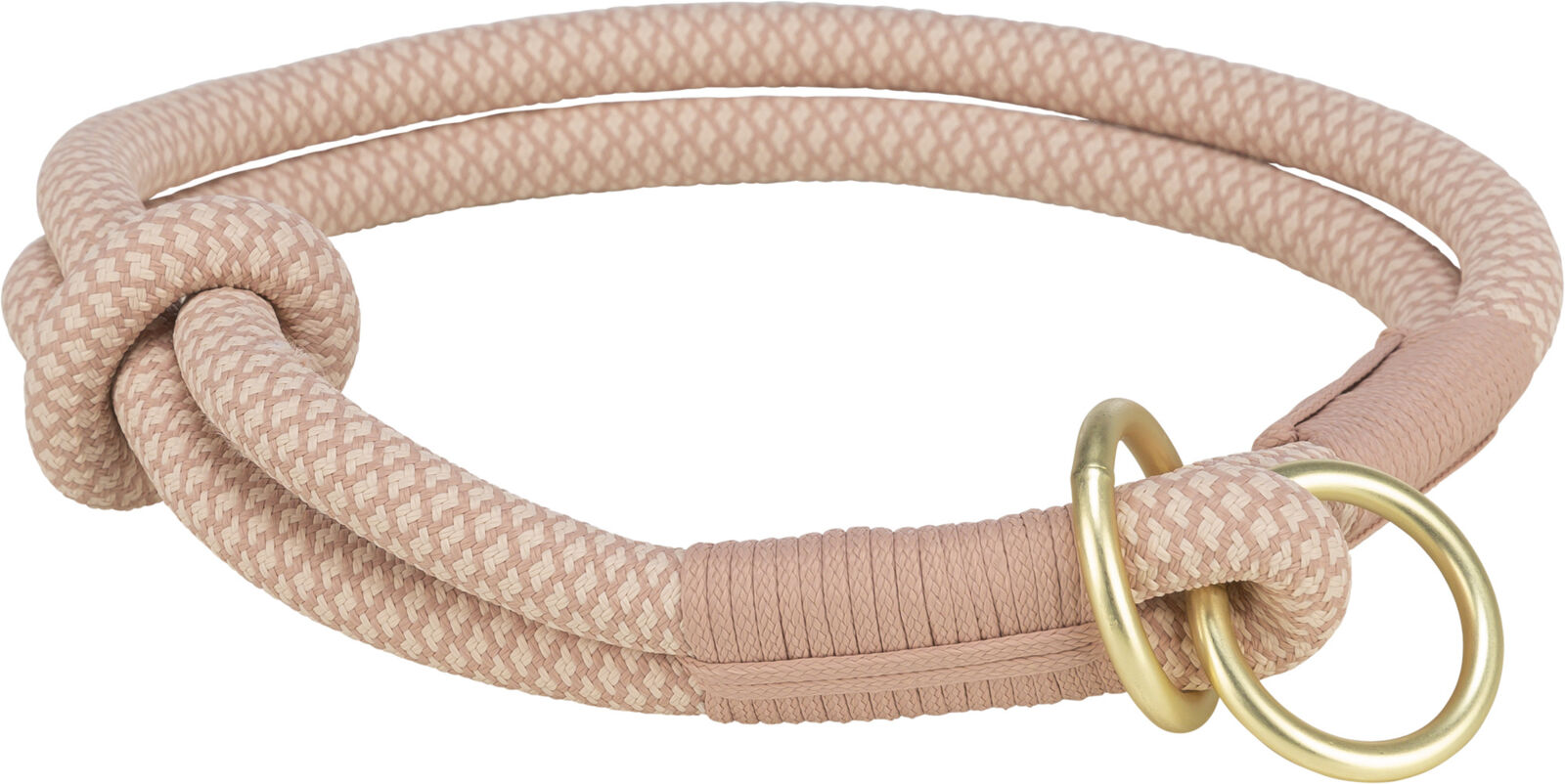 Soft Rope collier semi-étrangleur, ose/rose clair S-M: 40cm/ø 10 mm Soft Rope collier semi-étrangleur, ose/rose clair S-M: 40cm/ø 10 mm