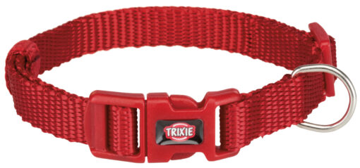 Premium Halsband, rot XS-S: 22-35 cm, 10mm