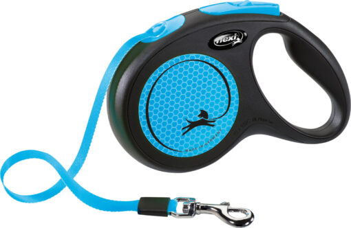 flexi New NEON, Gurt, neonblau M: 5 m