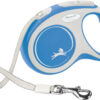 flexi New COMFORT, laisse sangle S, bleu