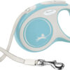 flexi New COMFORT, laisse sangle, S: 5 m, bleu clair