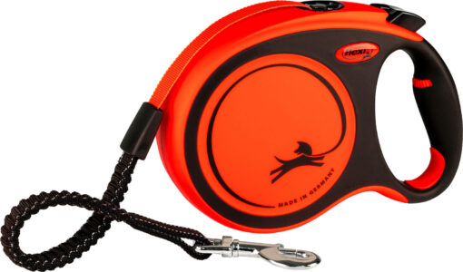 flexi XTREME, Gurt, schwarz/orange L: 8 m