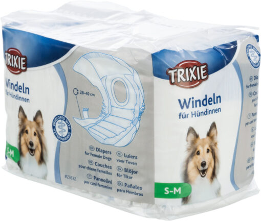 Windeln für Hündinnen 28-40cm, 12St., S-M