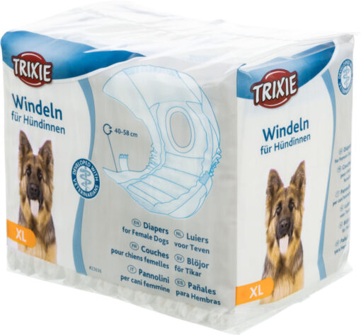 Windeln für Hündinnen XL: 40-58cm,12Stk.