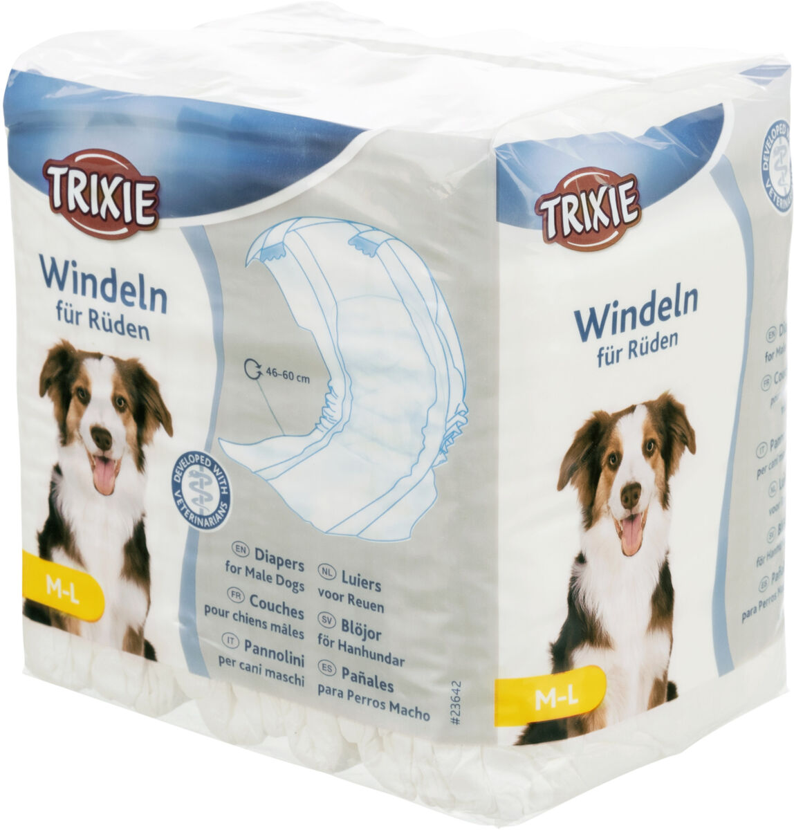 Couches pour chiens mâles M-L: 46-60cm, 12 St. Couches pour chiens mâles M-L: 46-60cm, 12 St.